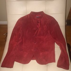Women’s liz Claiborne suede small jacket mint red